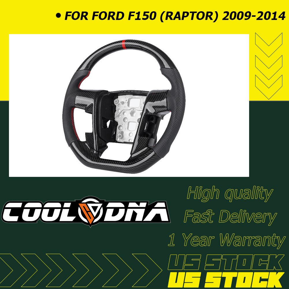 Custom Carbon Fiber Racing Steering Wheel For Ford F150 Raptor 2009-2014 Steerin