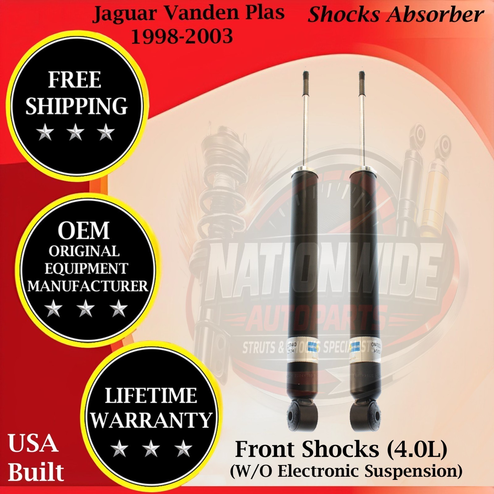 Bilstein OEM Front Shocks For 1998-2003 Jaguar Vanden Plas Out of Stock