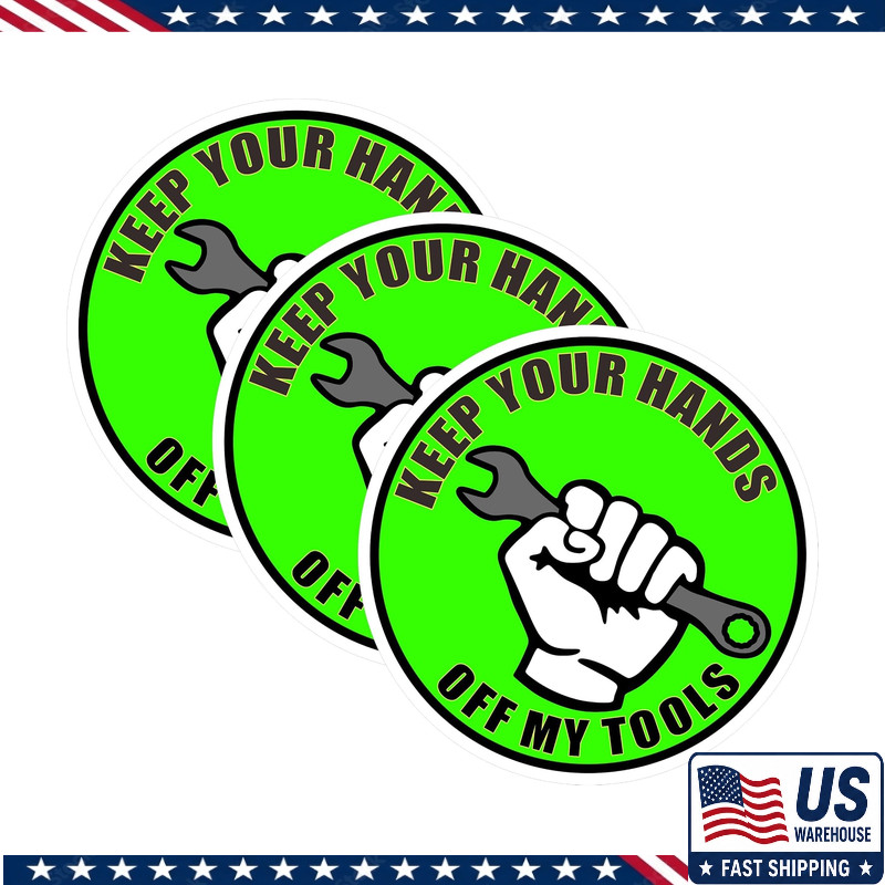 3 pcs Funny Motorcycle Helmet Stickers Keep Your Hands Off My Tools Toolbox Lapt 3 pcs Funny Motorcycle Helmet Stickers Keep Your Hands Off My Tools Toolbox Lapt