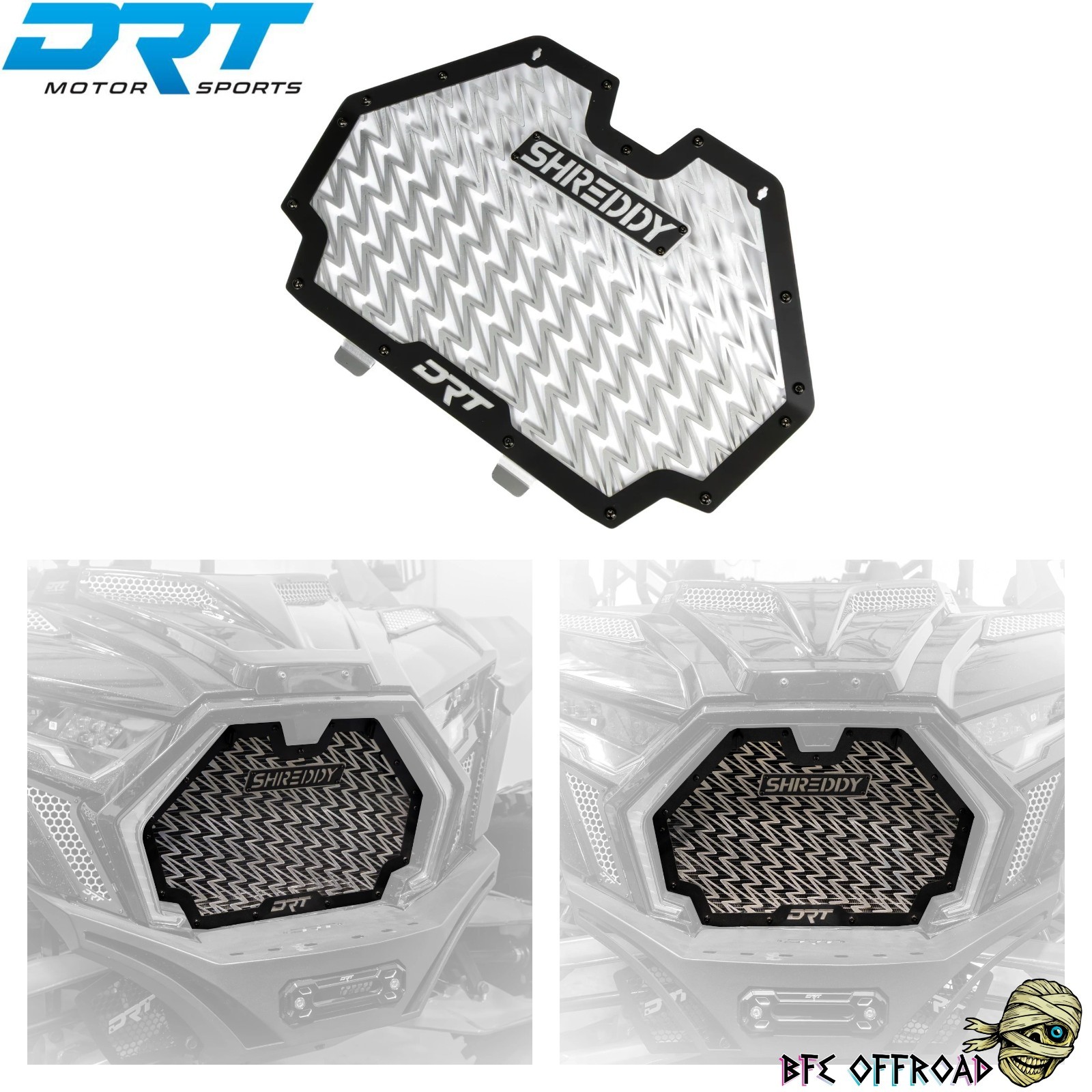 DRT SHREDDY Grill Radiator Guard Polaris RZR PRO R R4 / PRO S PRO XP 2025+