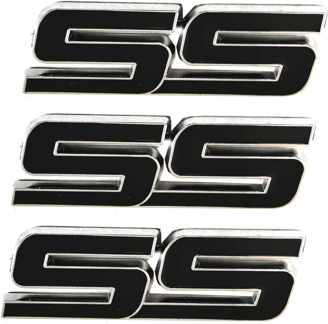 3pcs silver black metal side door rear tailgate emblem badge fits for 06-2010 ss 3pcs silver black metal side door rear tailgate emblem badge fits for 06-2010 ss