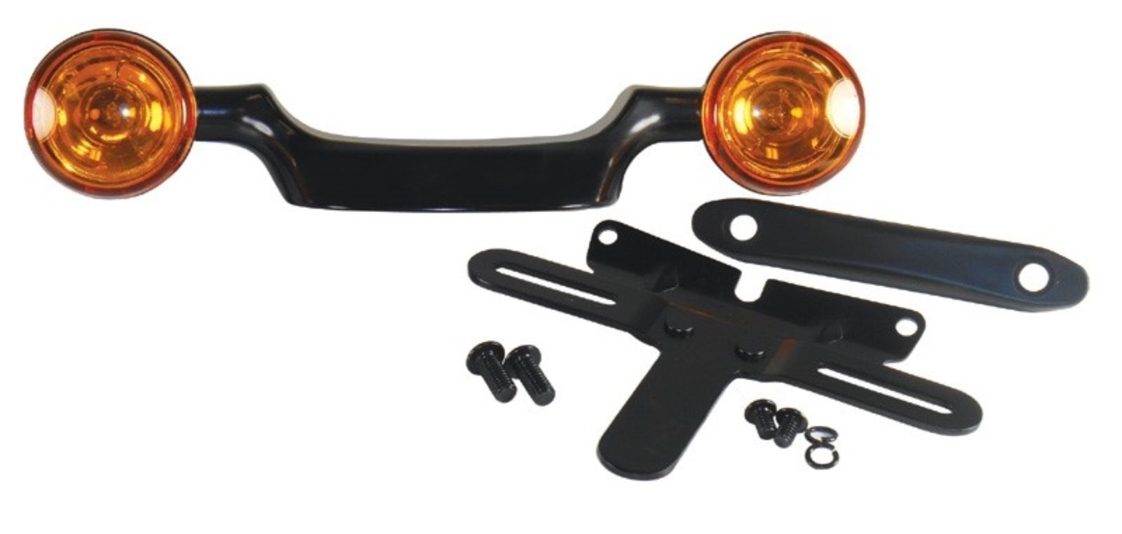 V-Factor 11443 Black Bullet Turn Signal Bar & Plate Relocation for Touring 99-08 V-Factor 11443 Black Bullet Turn Signal Bar & Plate Relocation for Touring 99-08
