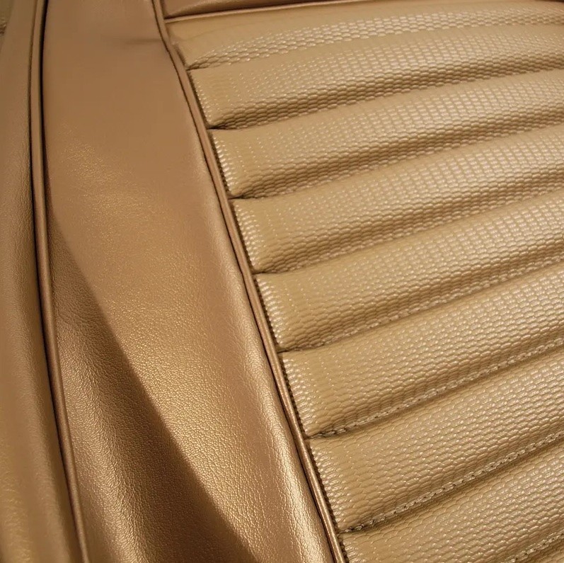 1970 Mustang Mach I Shelby Fastback High Back Seat Upholstery TMI Nugget Gold 1970 Mustang Mach I Shelby Fastback High Back Seat Upholstery TMI Nugget Gold