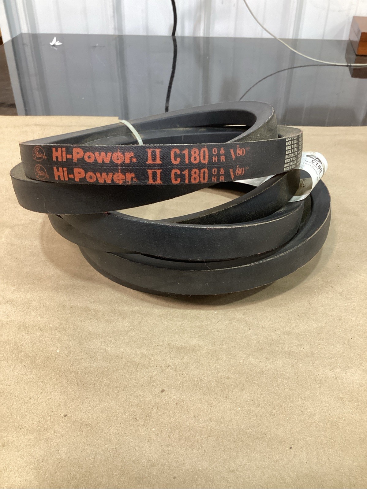 Genuine Gates Hi-Power II Classical Section Wrapped V-Belt C180