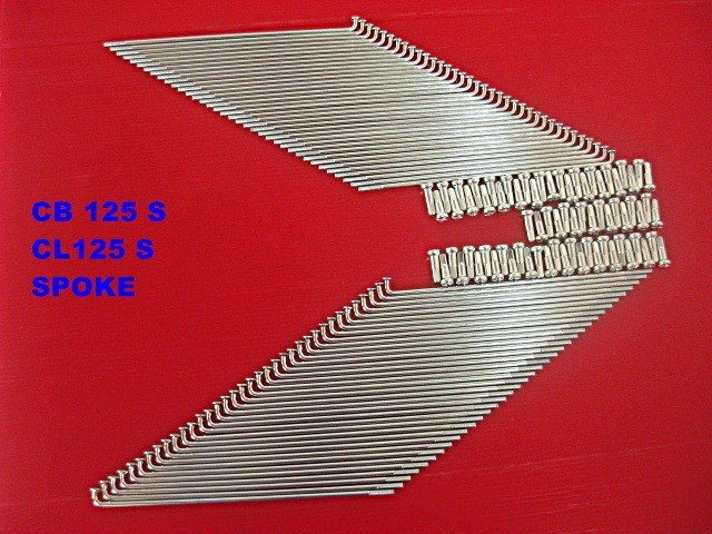Fit HONDA CB125S CL125S  Rear Wheel CHROME SPOKE 36 Pcs. 17\