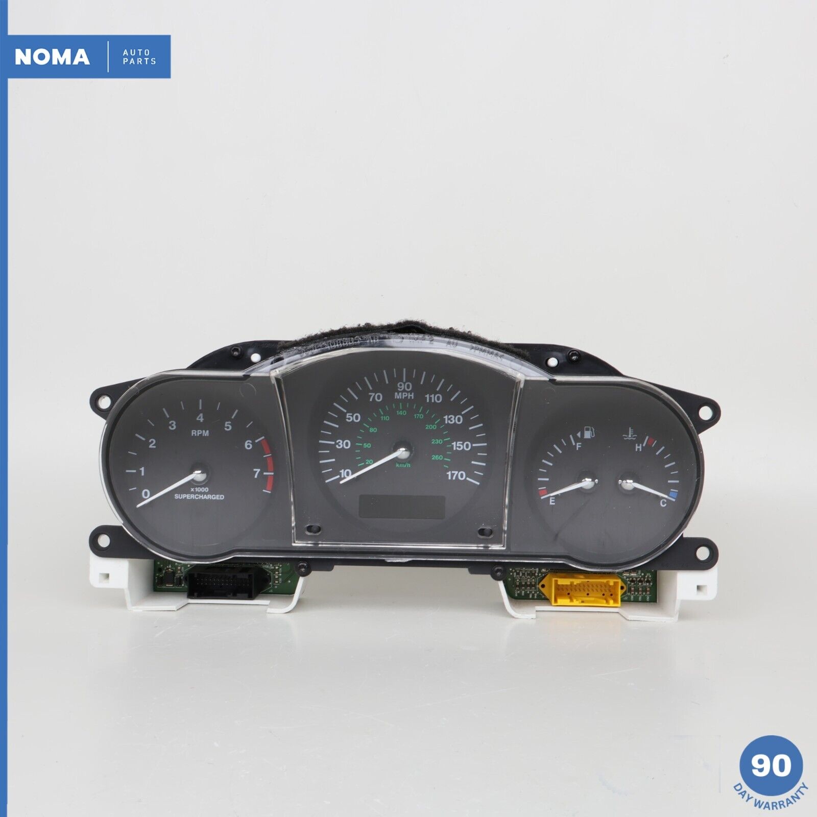 03-06 Jaguar XKR X100 S/C LHD Dash Instrument Gauge Cluster Speedometer OEM