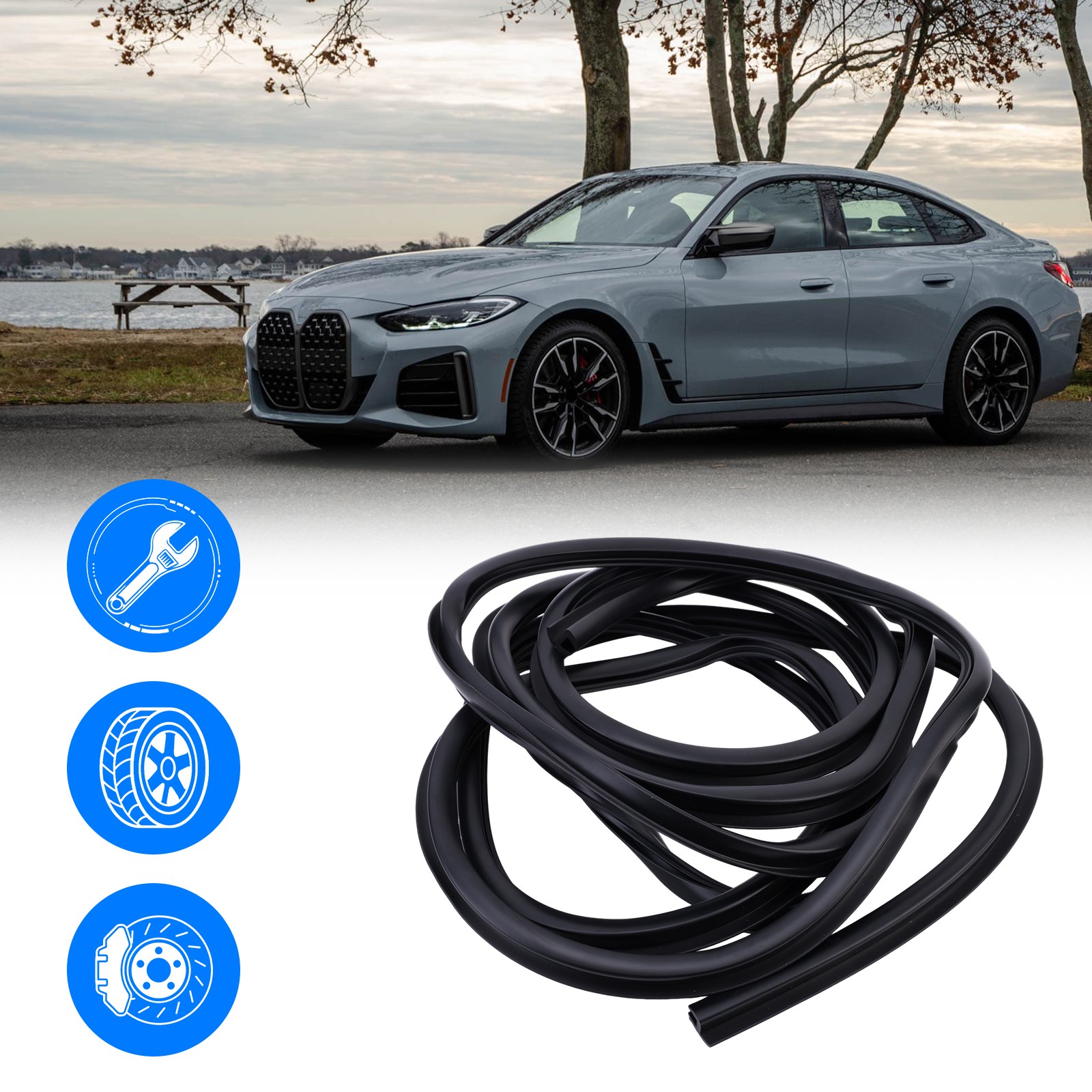 Fit For BMW 650i M6 645Ci 51317008911 Windshield Moulding