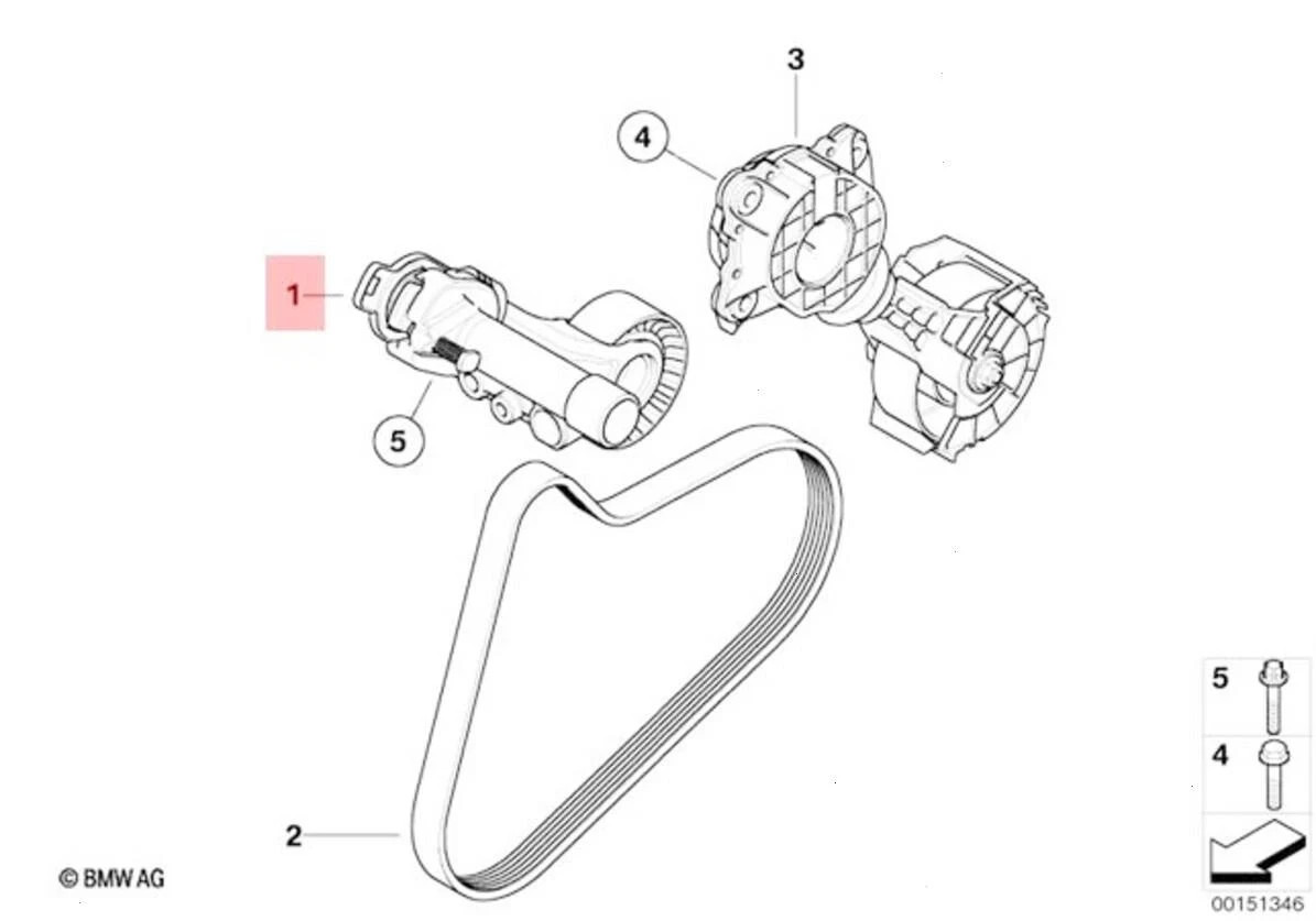 NEW Genuine BMW R55 R55N R56 R56N R57 Mechanical Belt Tensioner OEM 11287571015