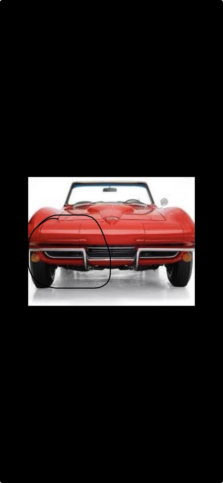 1963-1967 Chevy Corvette Right Passenger Side Front Bumper OEM 1964 1965 1966 1963-1967 Chevy Corvette Right Passenger Side Front Bumper OEM 1964 1965 1966