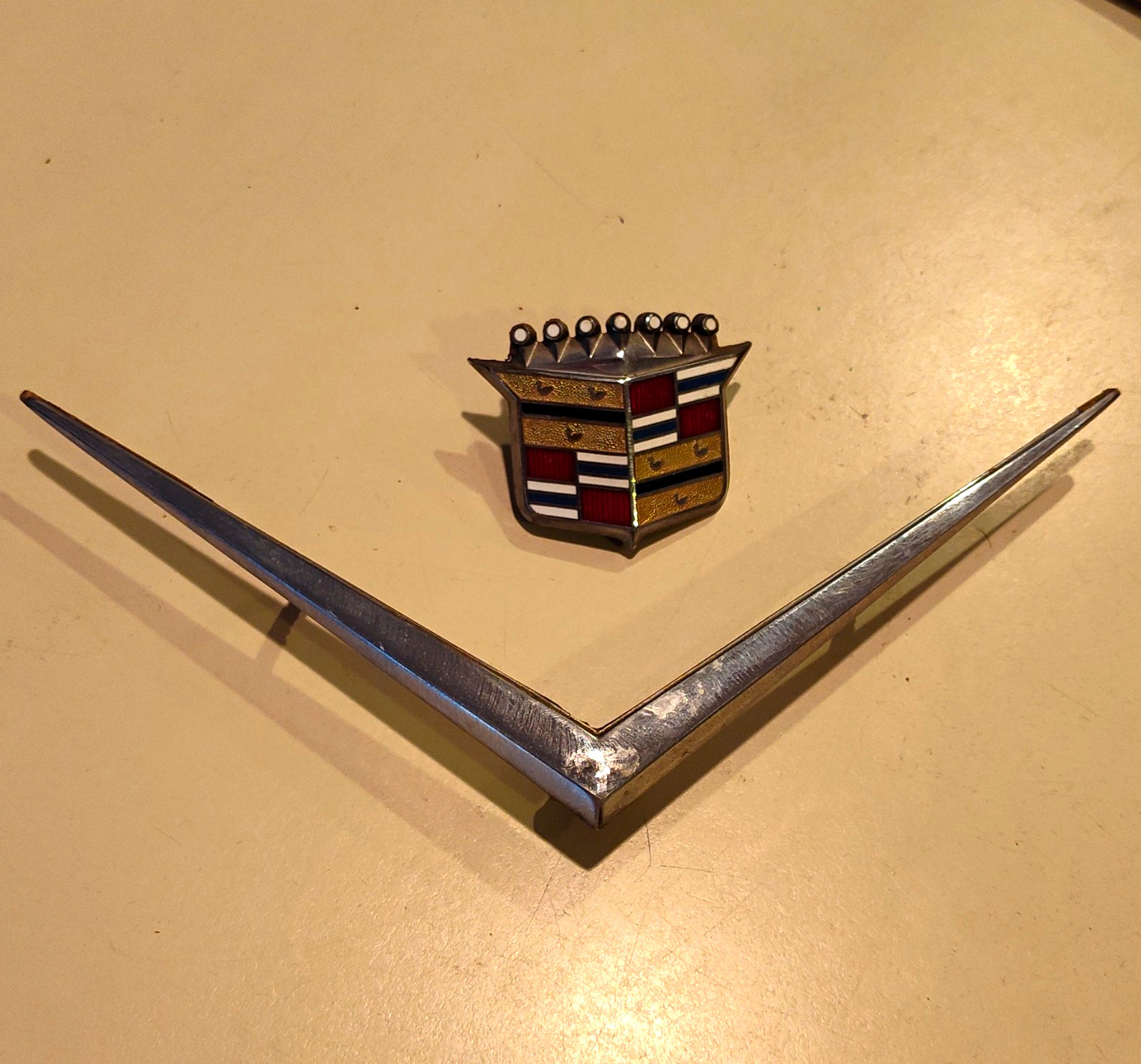 Cadillac Emblem Set Original 1970s Cadillac Emblem Set Original 1970s