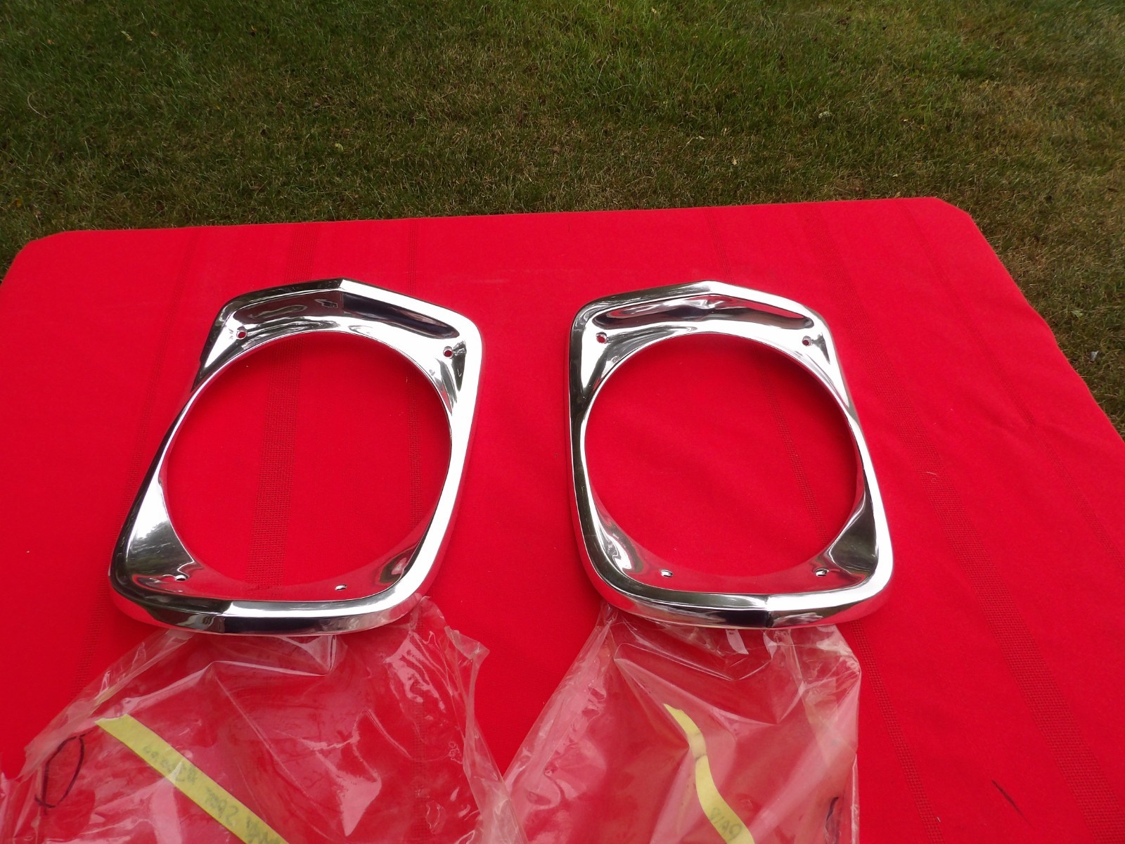 CHEVROLET 1966 NOVA HEAD LAMP DOORS RE-ANODIZED AS NOS CHEVROLET 1966 NOVA HEAD LAMP DOORS RE-ANODIZED AS NOS