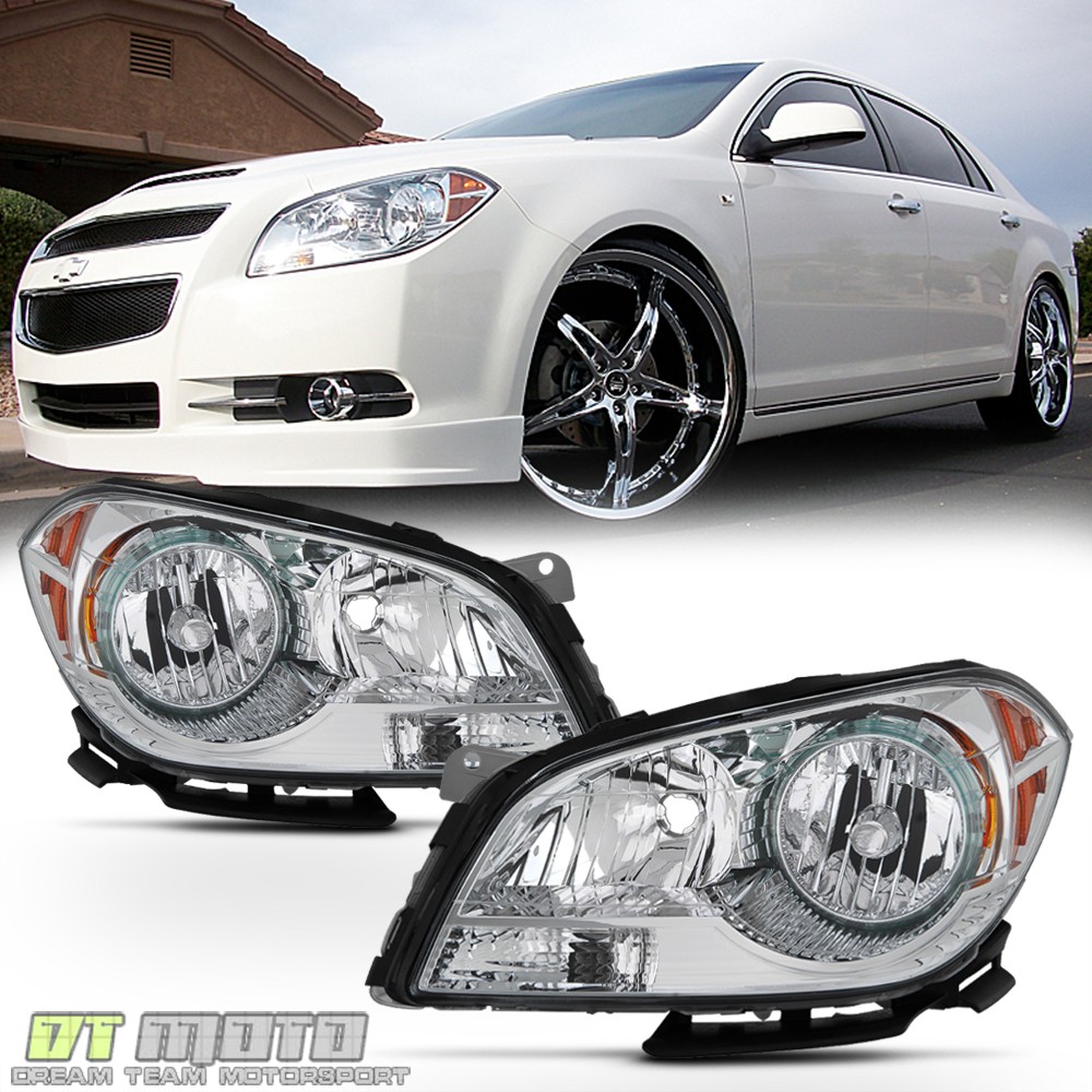 2008-2012 Chevy Malibu Headlights Factory Style Headlamps Replacement Left+Right 2008-2012 Chevy Malibu Headlights Factory Style Headlamps Replacement Left+Right