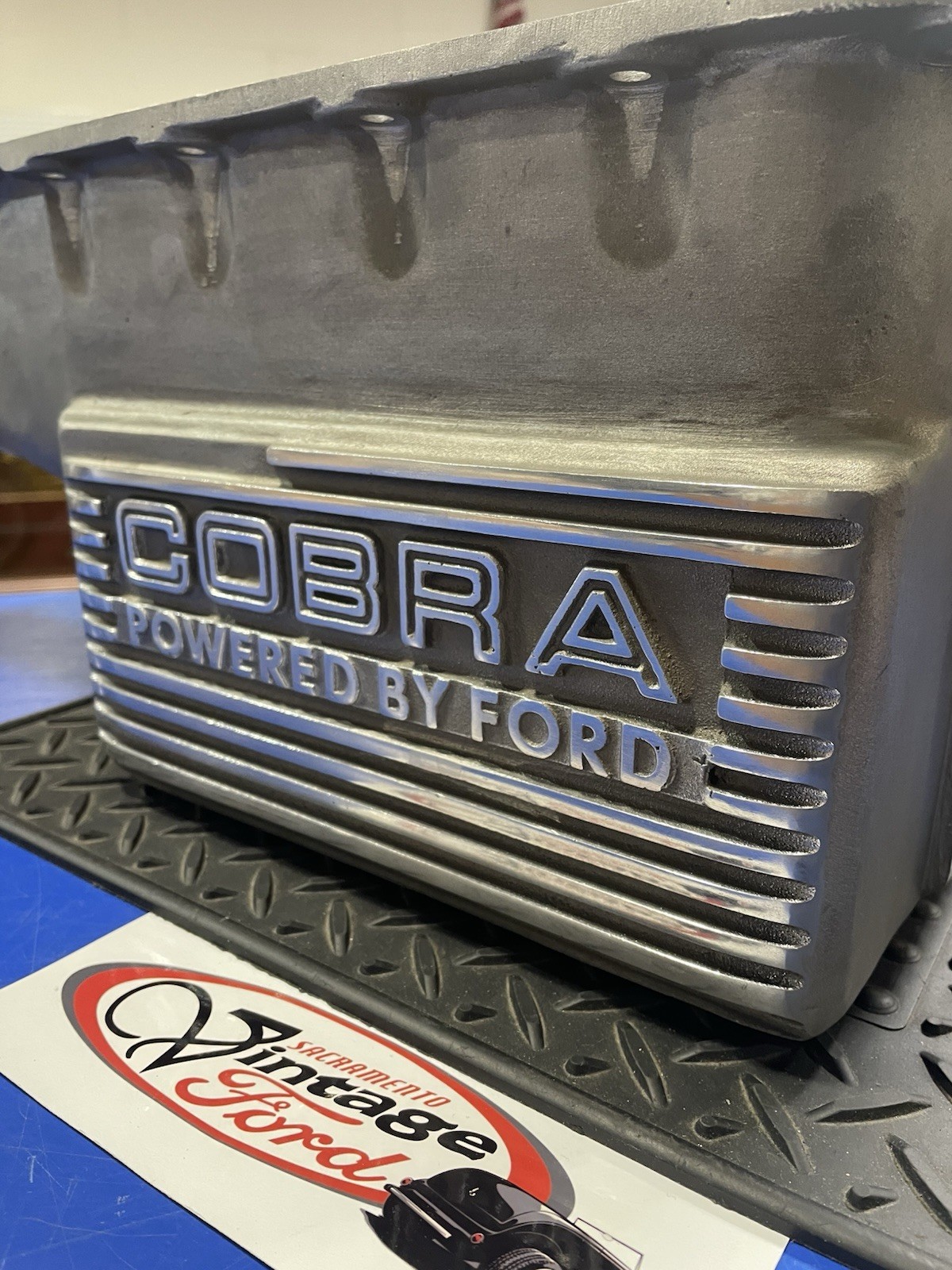 Very Rare Original Ford Cobra Competition Finned Aluminum Oil Pan Small Ford Very Rare Original Ford Cobra Competition Finned Aluminum Oil Pan Small Ford