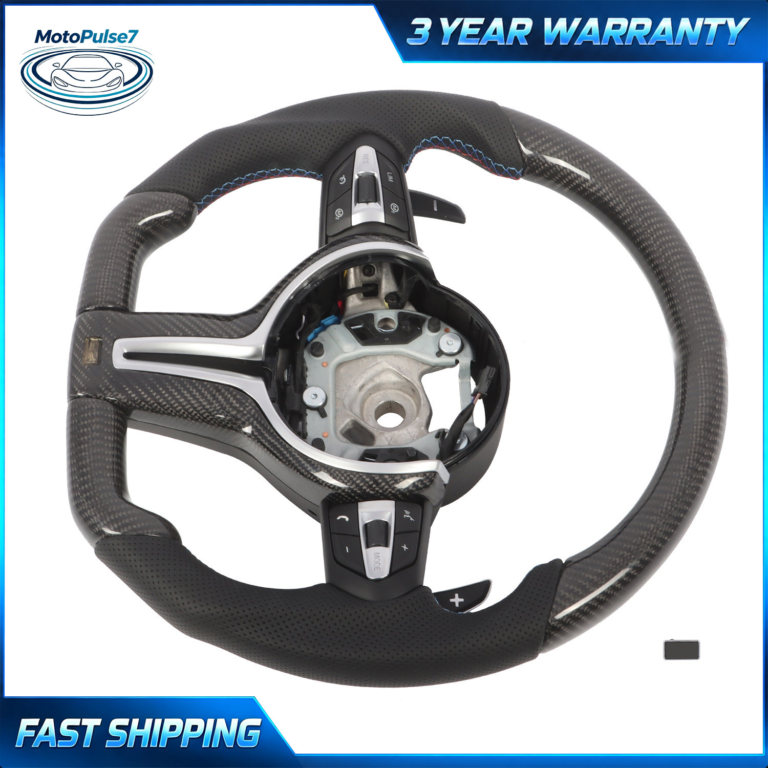 For BMW M2 M3 M4 F30 F32 F20 M-Sport Carbon Fiber Steering Wheel