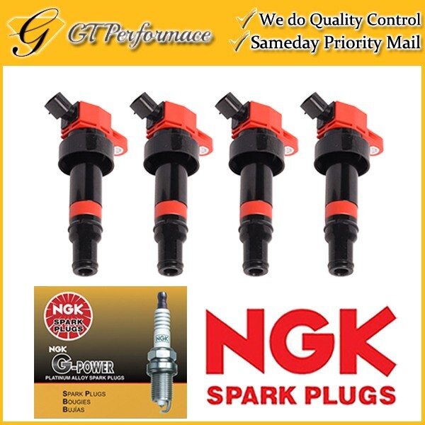 Performance Ignition Coil & NGK Spark Plug 4PCS for Accent Veloster/ Rio Soul L4