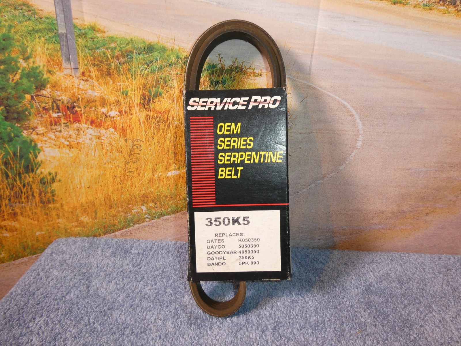 Gates K050350 350K5 Serpentine Belt 04-00 Subaru Outback 4-Cyl. 2.5 L, Alt Y3 Gates K050350 350K5 Serpentine Belt 04-00 Subaru Outback 4-Cyl. 2.5 L, Alt Y3