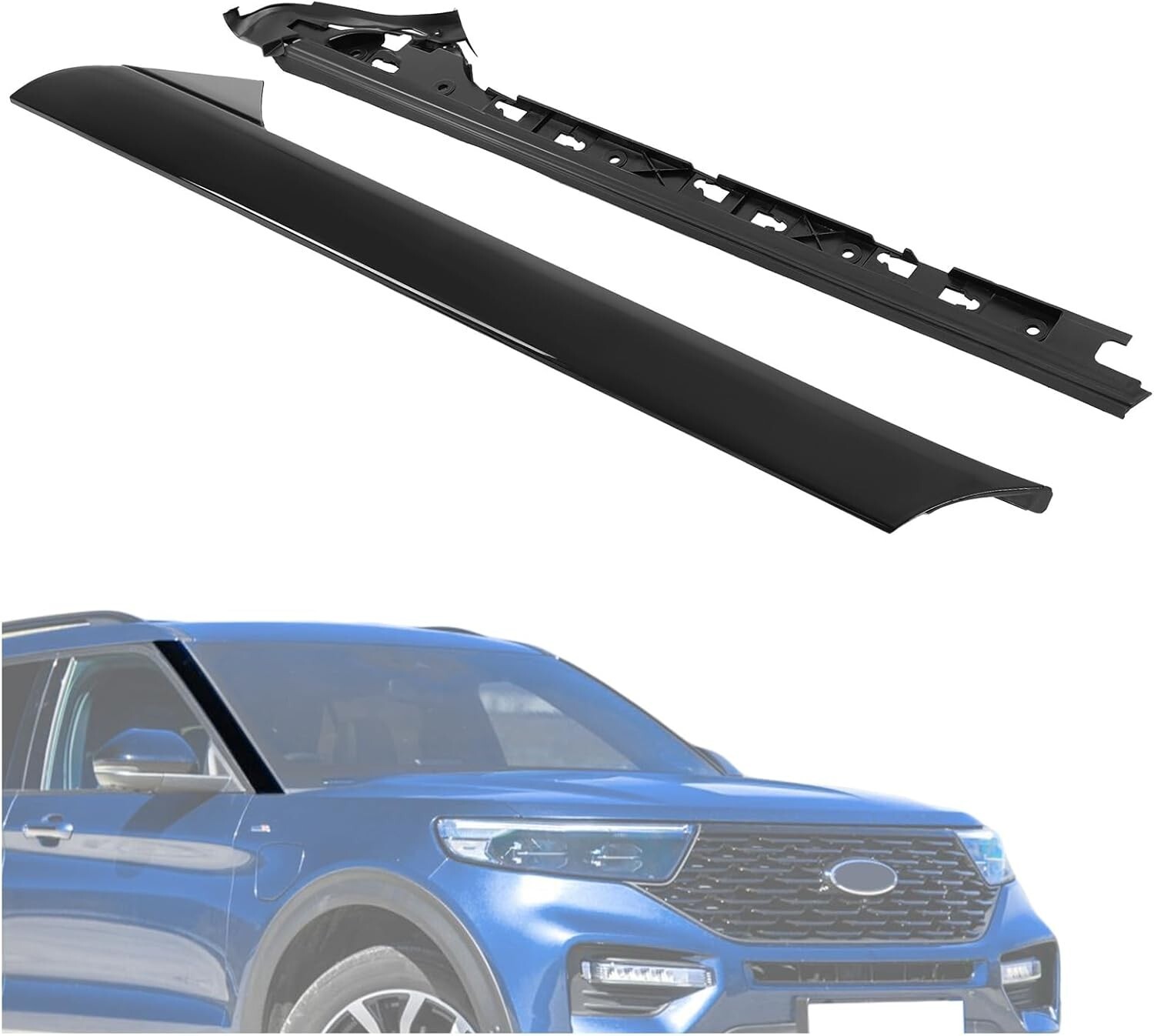Moldura de pilar A del parabrisas derecho para Ford Explorer 2011-2019