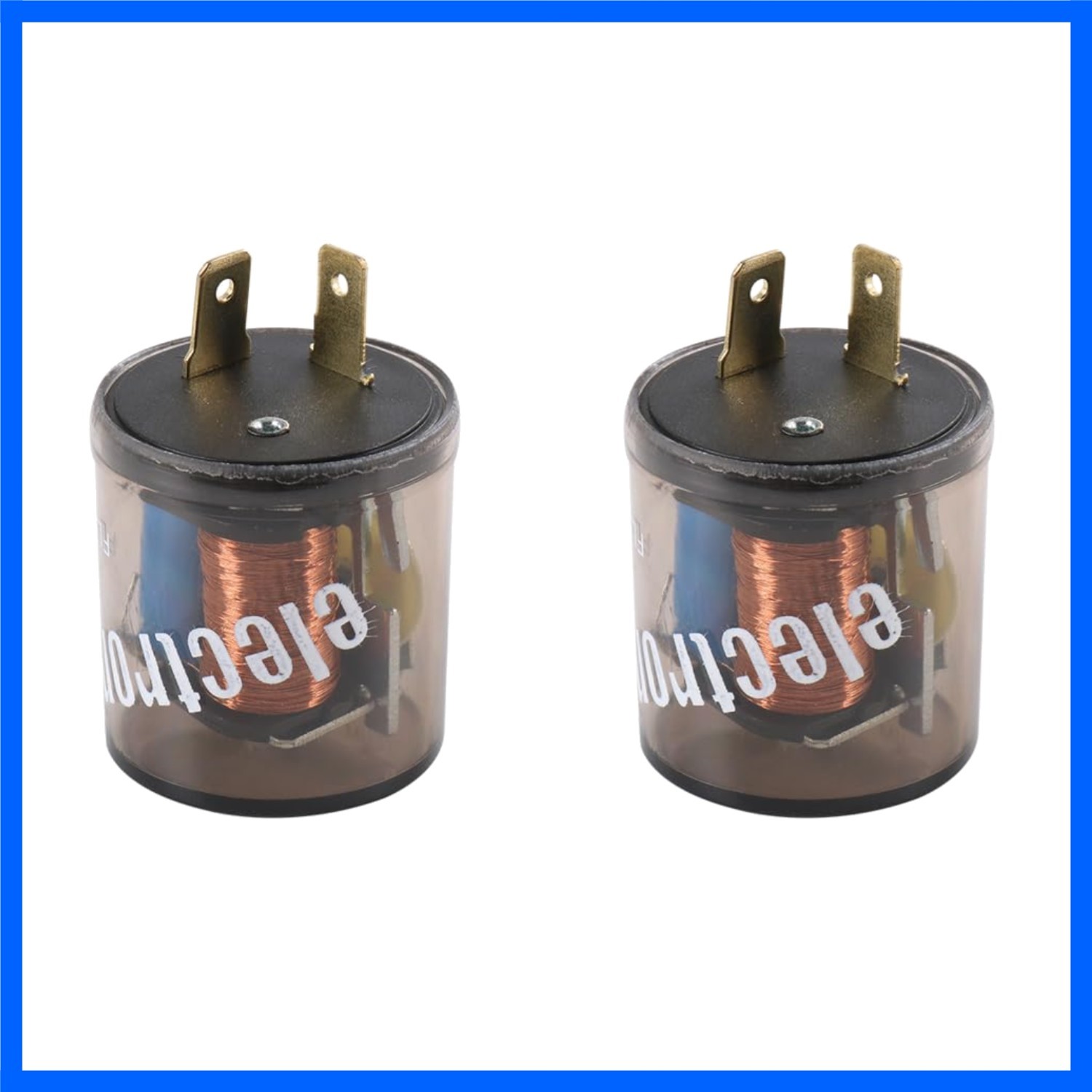 Versatile 2-Pin 12V LED Flasher Relay - 20A Auto Signal & Hazard Light Blinker
