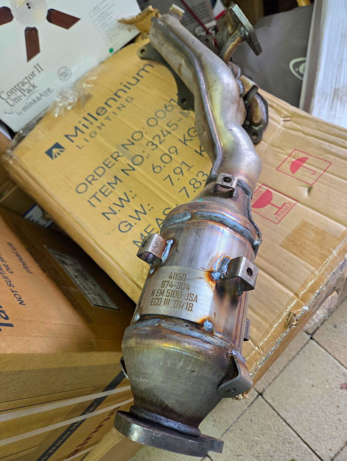 Dorman 674-304 Catalytic Converter With Integrated Exhaust Manifold Dorman 674-304 Catalytic Converter With Integrated Exhaust Manifold