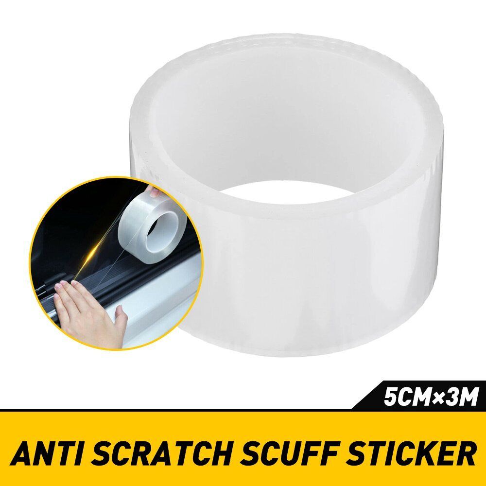 AUTO Car Sill Scuff Protector Door Plate Sticker Bumper Body Anti Scratch Strip