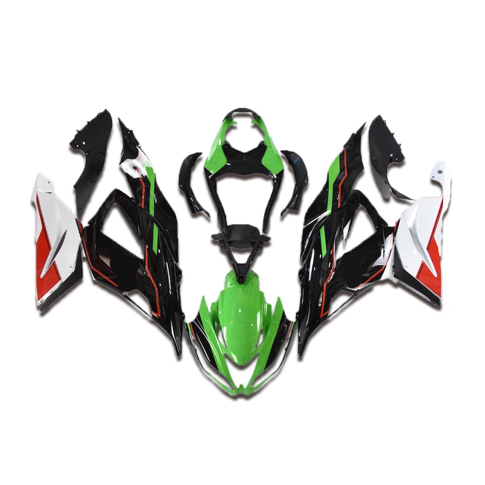 SC Injection Black Green Fairing Fit for Kawasaki Ninja 2013 2018 ZX6R 636 a033