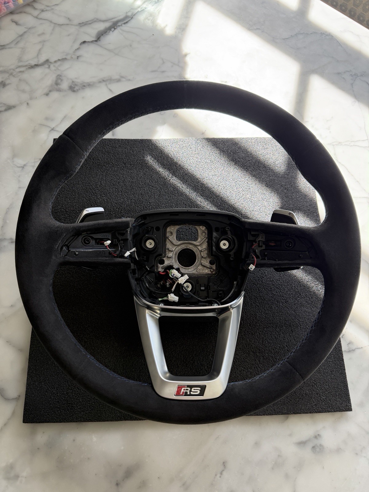 2026 Audi RSQ8 OEM Alcantra Steering Wheel