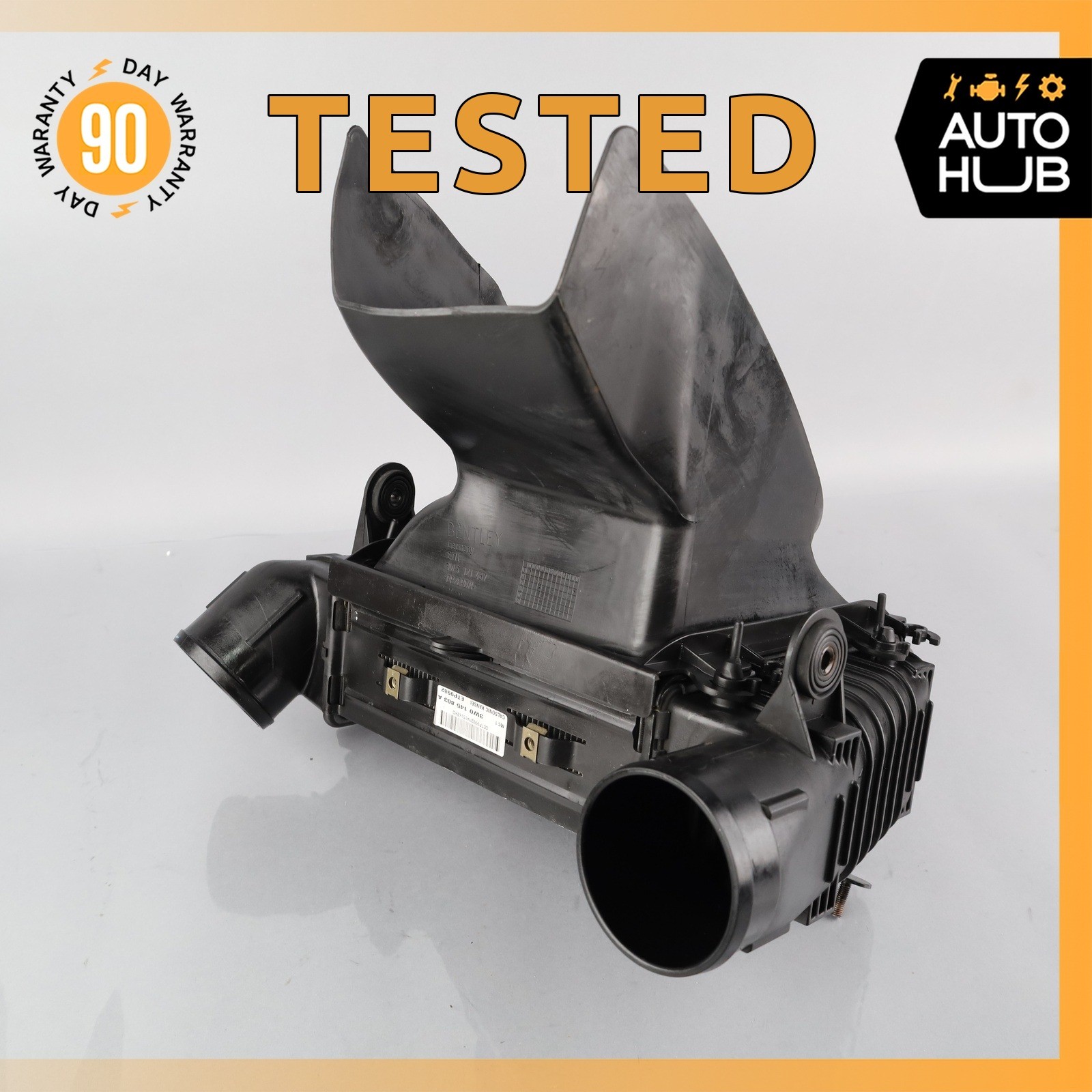 Bentley Continental Flying Spur Left Intercooler Radiator w/ Air Duct OEM
