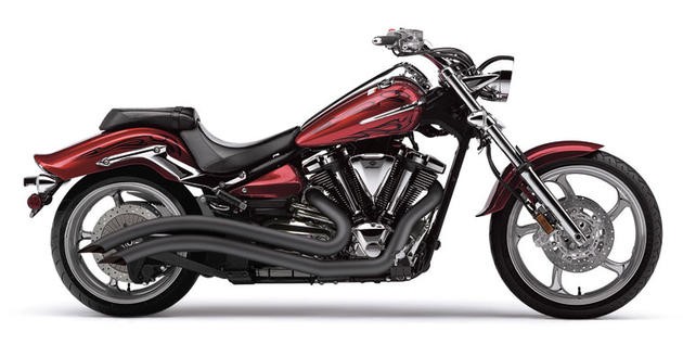 Cobra Speedster Swept Exhaust System Black #2225B Yamaha Raider