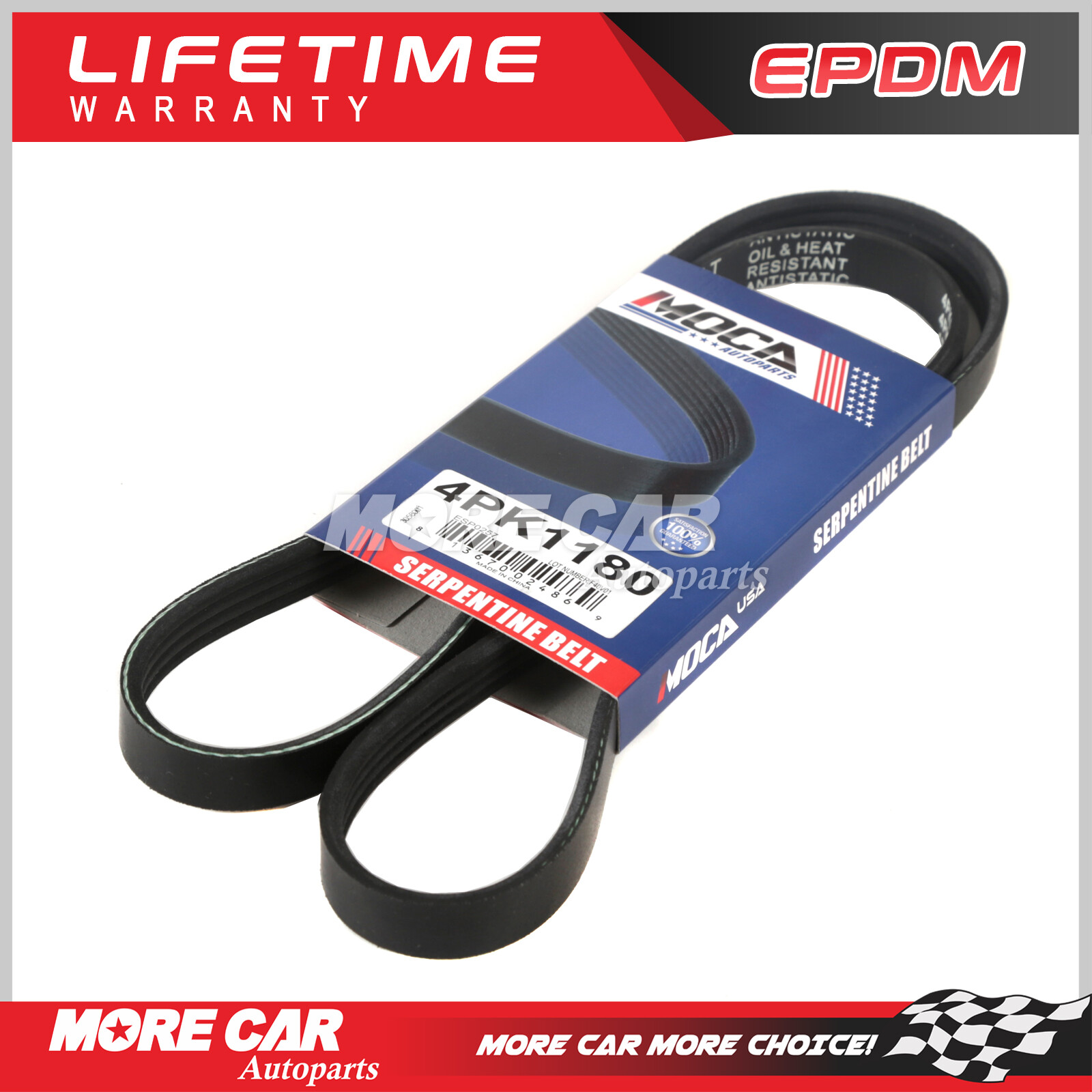 EPDM Serpentine Belt for 00-12 Toyota Yaris Echo Hatchback DOHC 1.5L l4 4PK1180 EPDM Serpentine Belt for 00-12 Toyota Yaris Echo Hatchback DOHC 1.5L l4 4PK1180