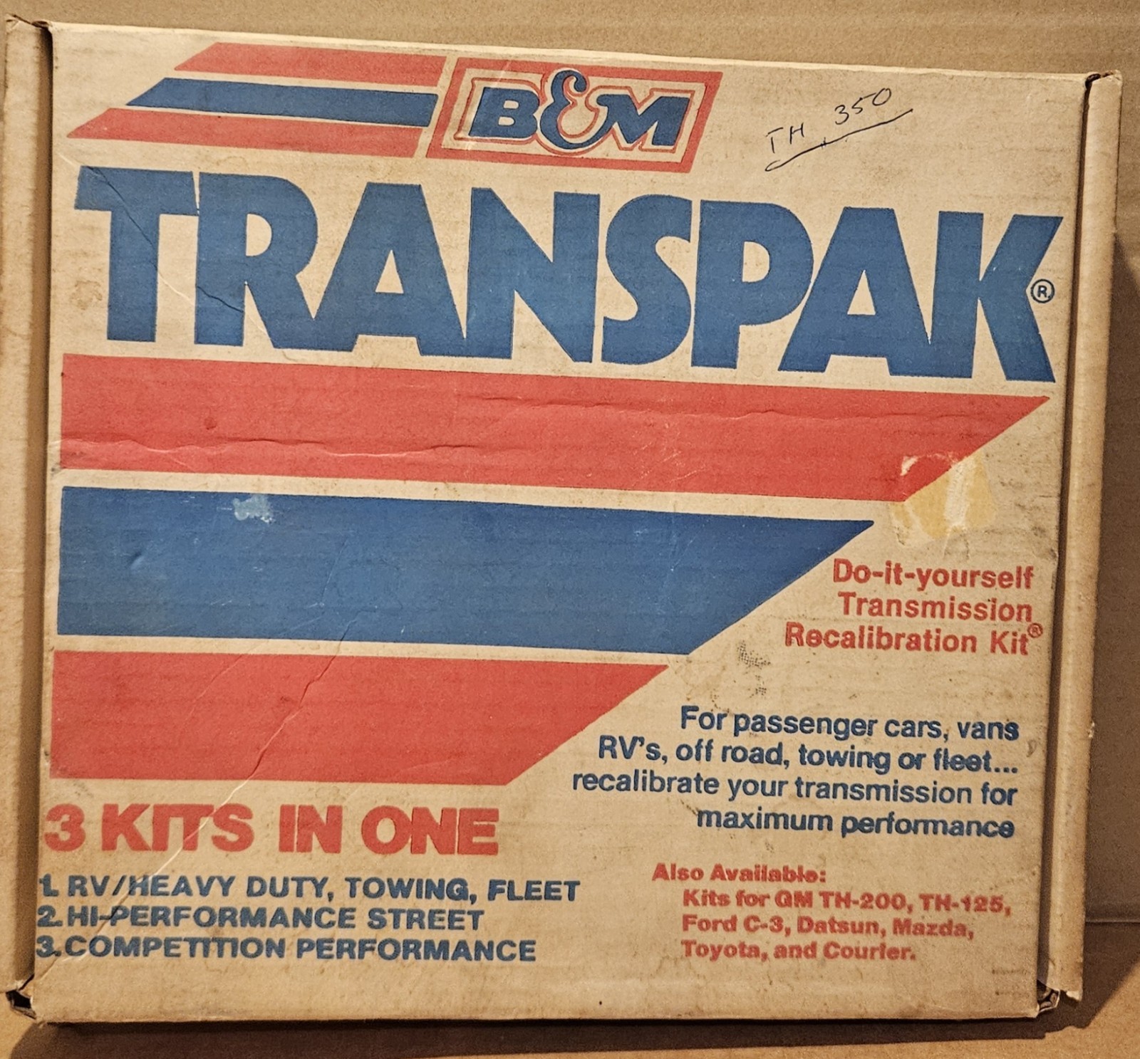 NOS 1984 B&M Transpak Kit for TH350 1968 - 1981 Part Number #30228 NOS 1984 B&M Transpak Kit for TH350 1968 - 1981 Part Number #30228