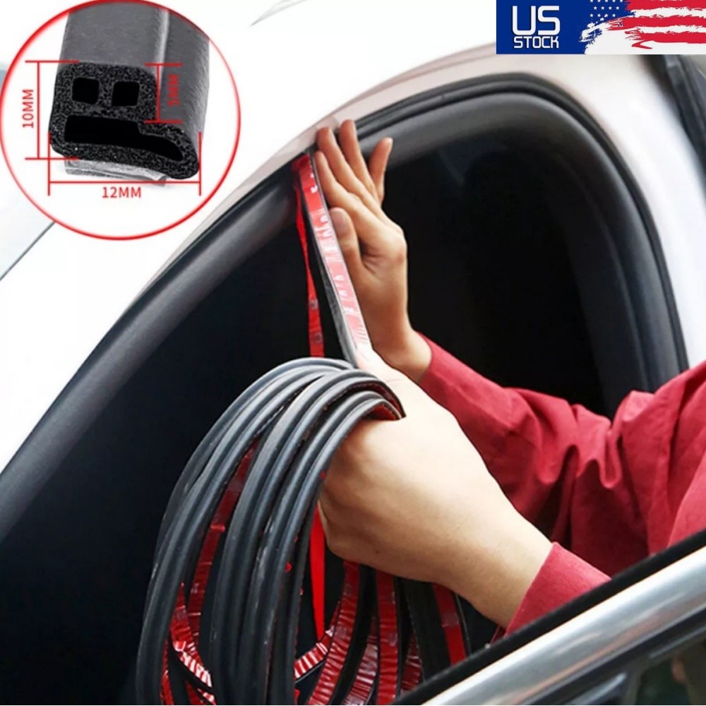32.8Ft L-Shaped Car Door Sealing Strip Weatherstrip Edge Molding Trim Universal 32.8Ft L-Shaped Car Door Sealing Strip Weatherstrip Edge Molding Trim Universal