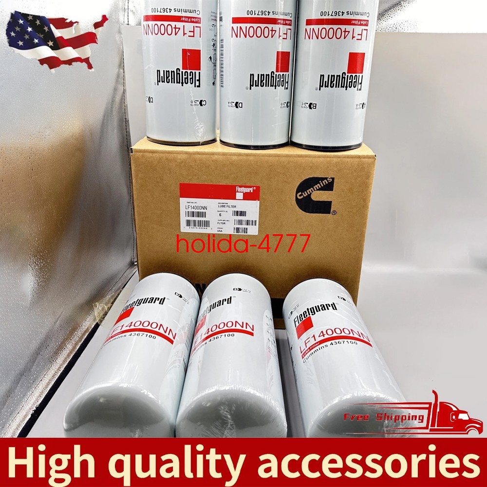 6Pack Fleetguard LF14000NN Oil Filter Cummins ISX 4367100 OEM  NEW