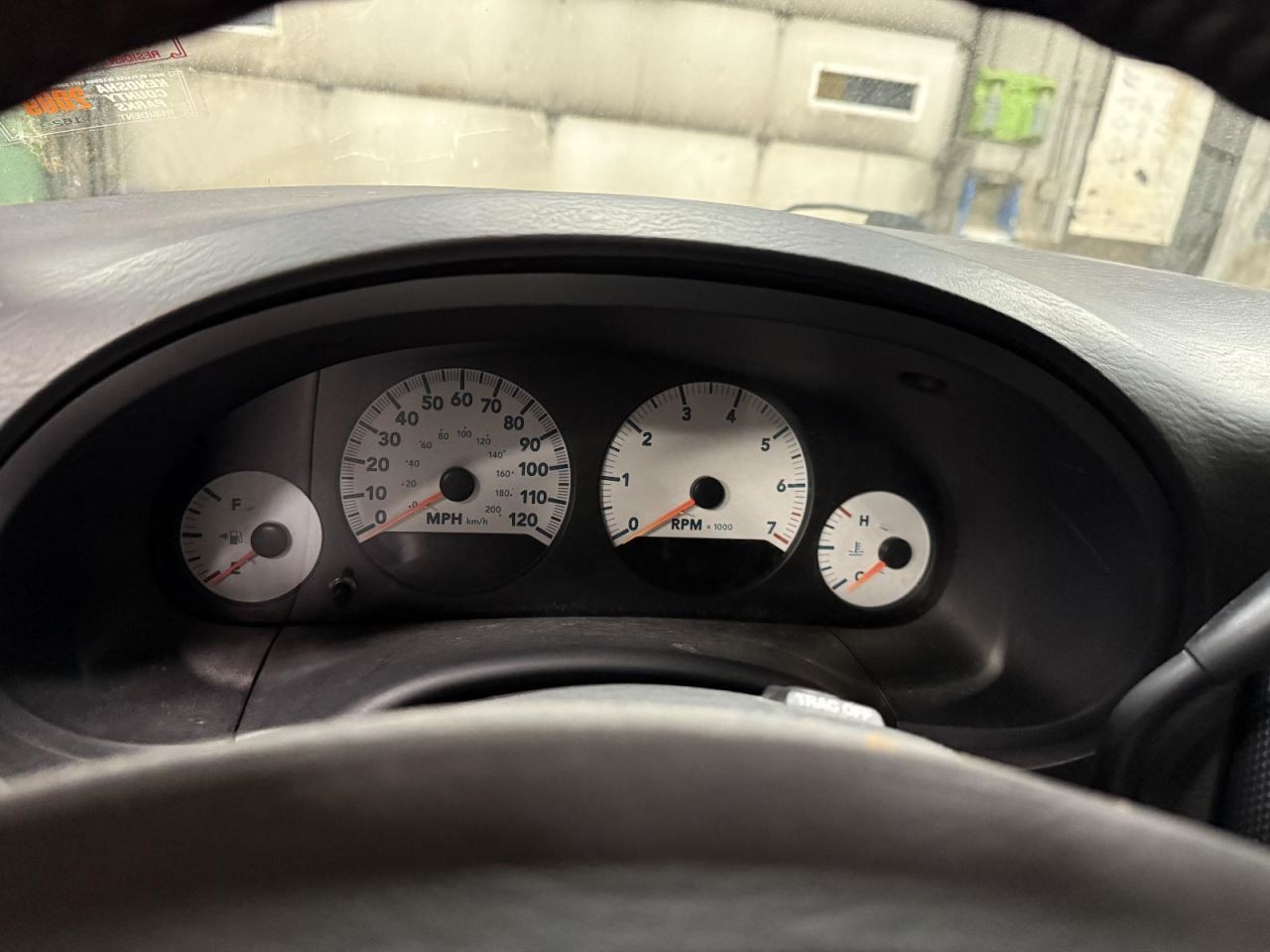 Speedometer Cluster White Face With Tachometer MPH Fits 05 CARAVAN 360543
