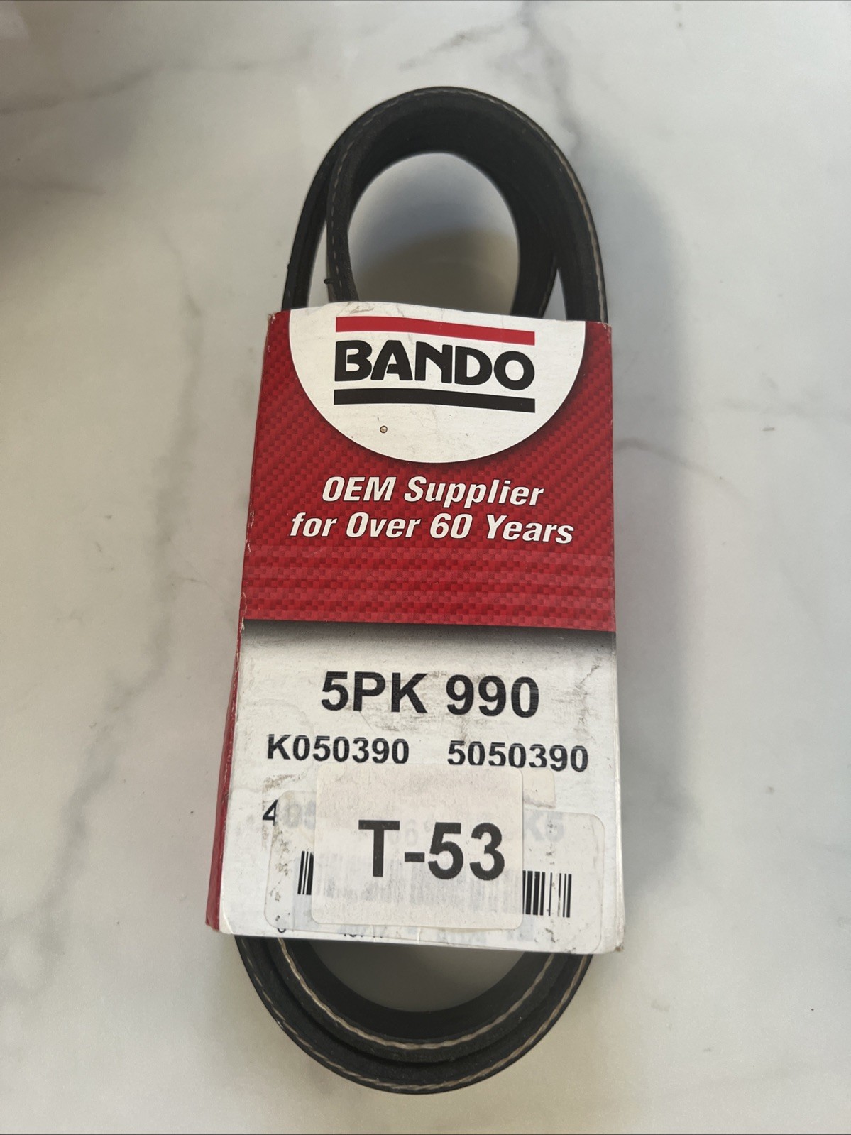 Genuine Bando Bando USA OEM Quality Serpentine Belt 5PK990 Genuine Bando Bando USA OEM Quality Serpentine Belt 5PK990