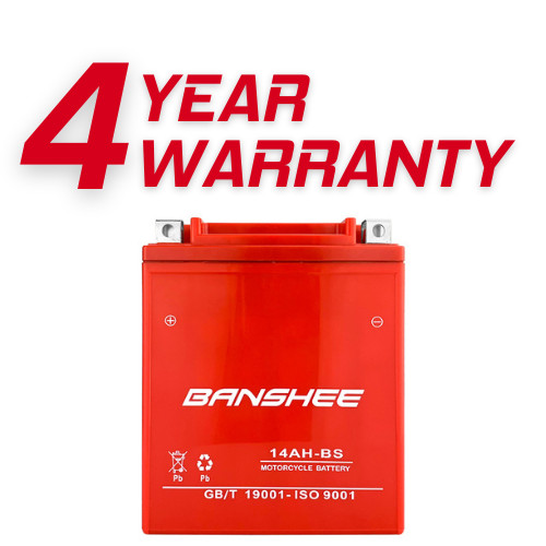 Banshee Replacement for Yuasa YTX14AH-BS AGM High Performance Sealed MF Battery