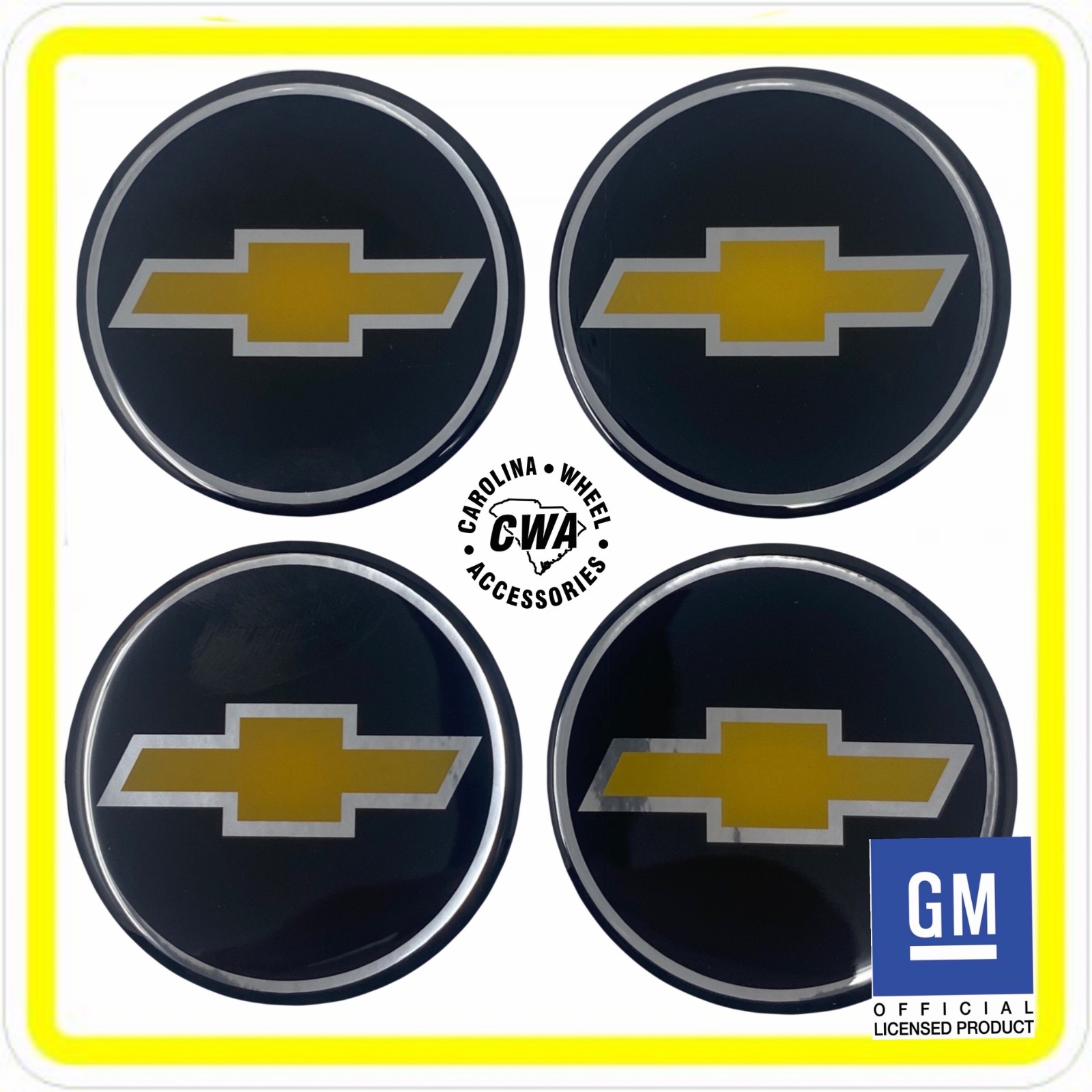 NOS Gold & Chrome style wheel Center cap decals emblems 1 3/4 \ NOS Gold & Chrome style wheel Center cap decals emblems 1 3/4 \