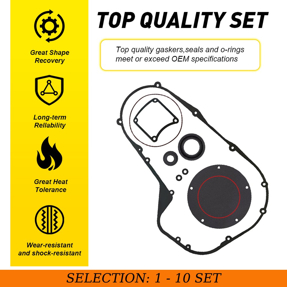 1-10Set Primary Gasket & Seal Kit For Harley Twin Cam 1999-06 Electra Road Glide