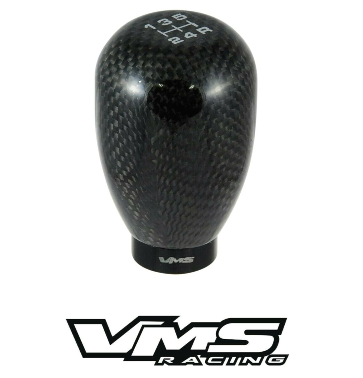 VMS RACING CARBON FIBER TYPE-R BILLET GEAR LEVER SHIFT KNOB FOR SUBARU 5 SPEED
