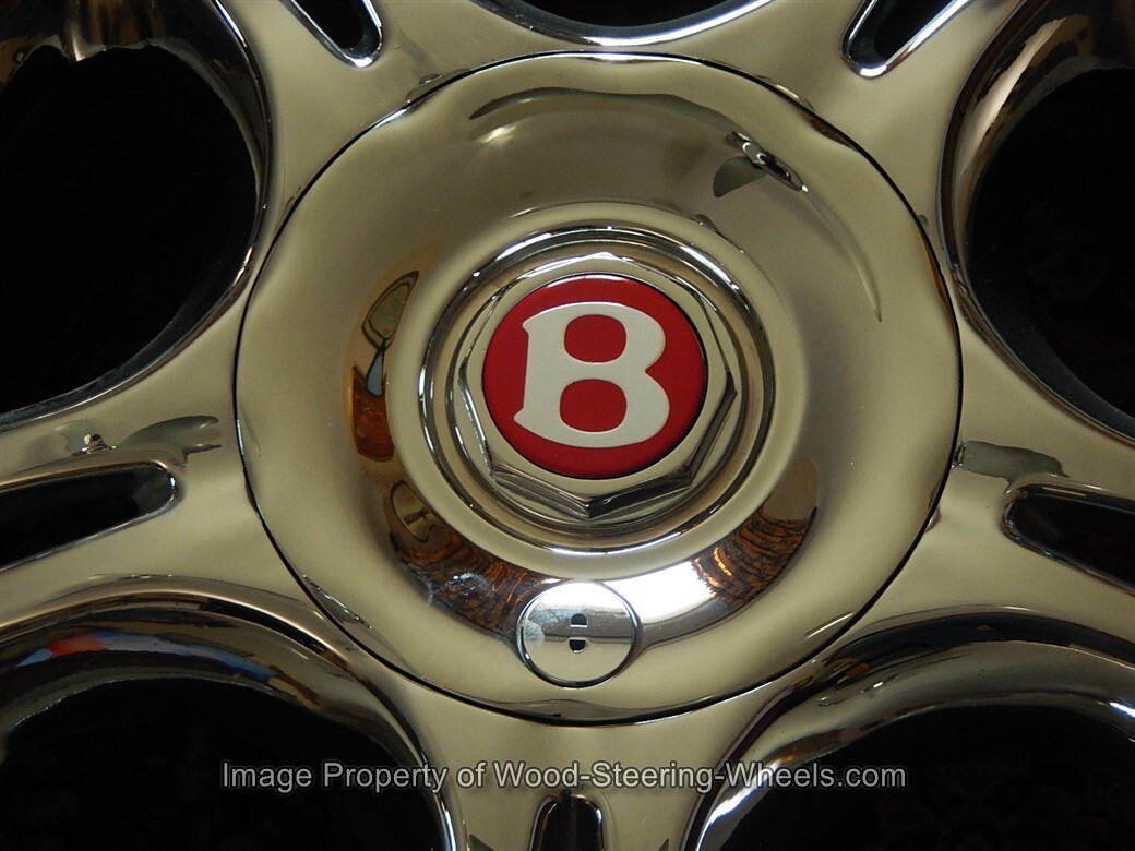 Bentley Chrome Wheel Hub Cap AZURE  Continental R fits Chrome Wheels 18