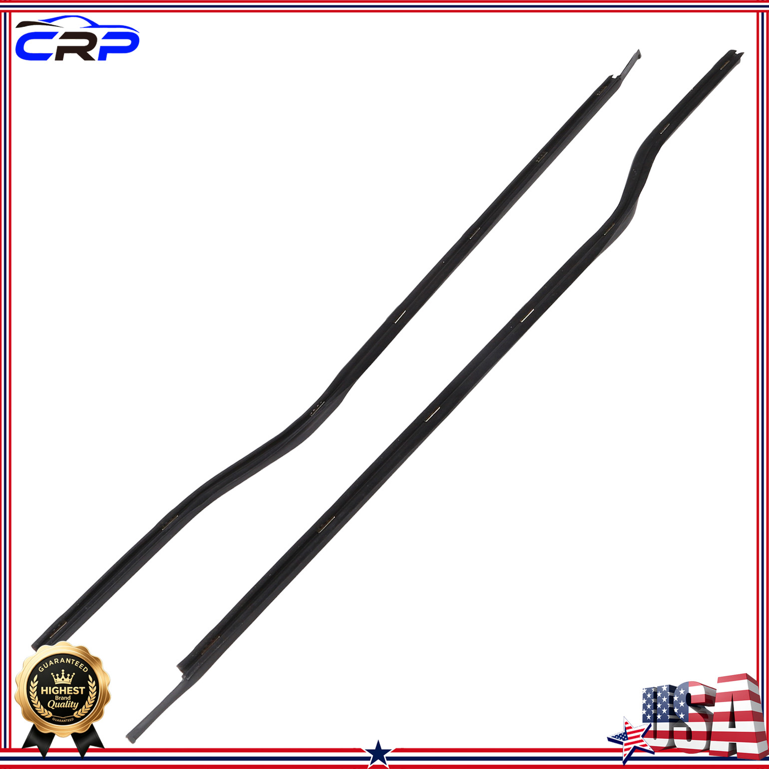 2PCS For 1989-1998 Chevrolet Tracker 2-Door Outer Weather Strips 83820-65A00