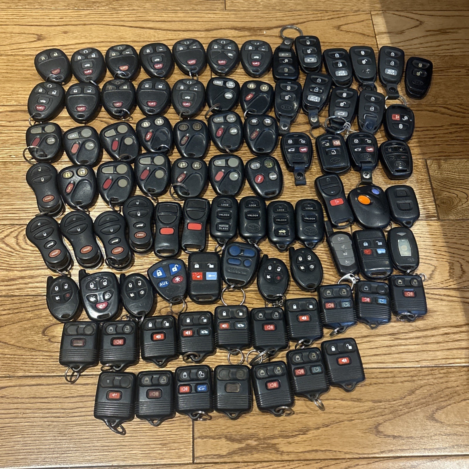HUGE LOT of 84 OEM REMOTES GM Hyundai Ford Toyota Nissan key fobs all OEM rare HUGE LOT of 84 OEM REMOTES GM Hyundai Ford Toyota Nissan key fobs all OEM rare