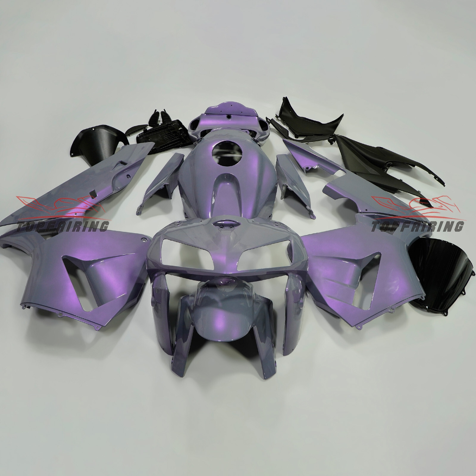 Chameleon Gray Dazz Pearl Purple Fairing Body Kit for Honda CBR600RR 2005-2006