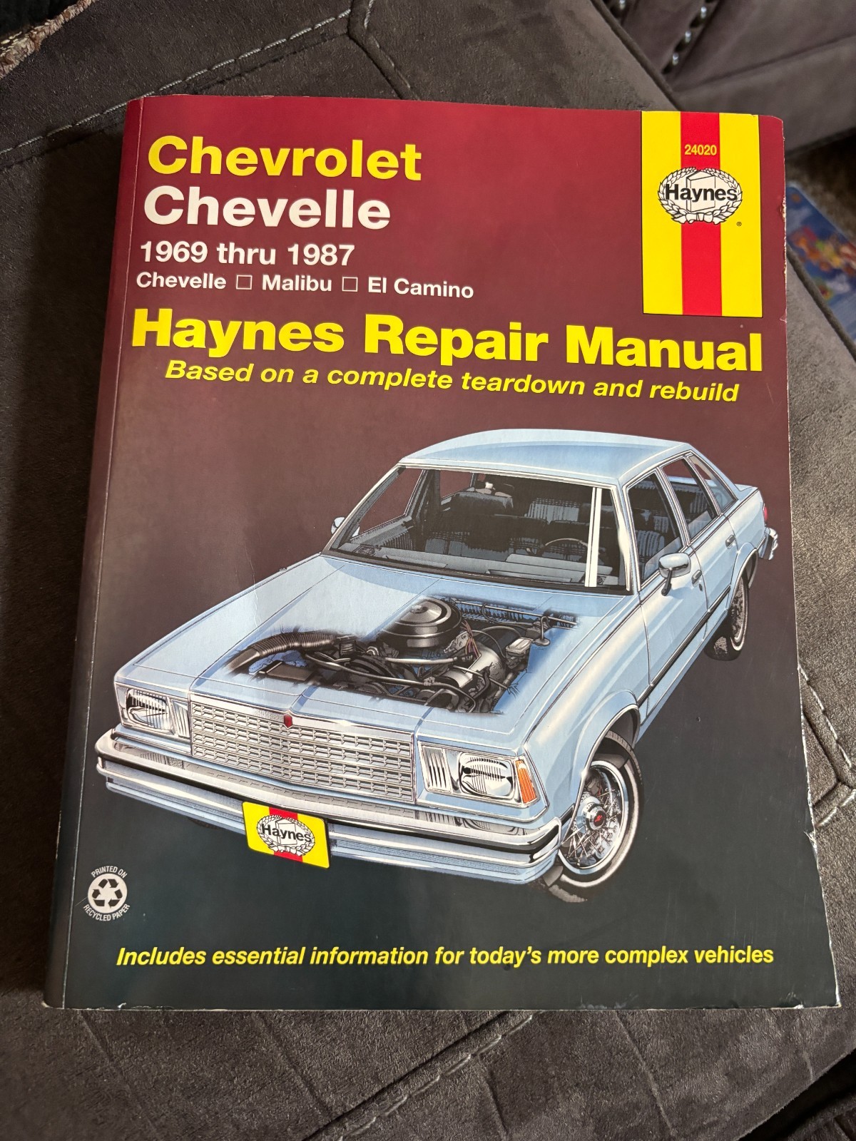 Chevrolet Chevelle 1969-87 Haynes Repair Manual-Base 24020 Chevrolet Chevelle 1969-87 Haynes Repair Manual-Base 24020