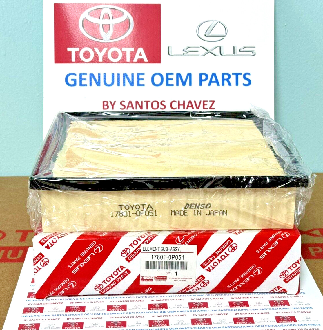 2010-2022 Lexus Air Filter GENUINE OEM PART 17801-YZZ11/17801-0P051 2010-2022 Lexus Air Filter GENUINE OEM PART 17801-YZZ11/17801-0P051