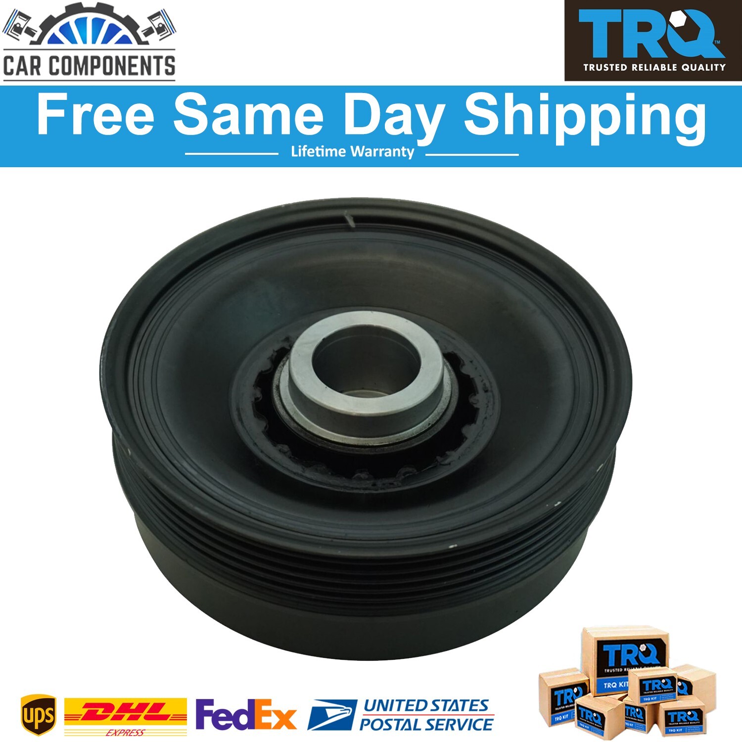 TRQ New Harmonic Balancer Direct Fit For 2002-2008 Mini Cooper S