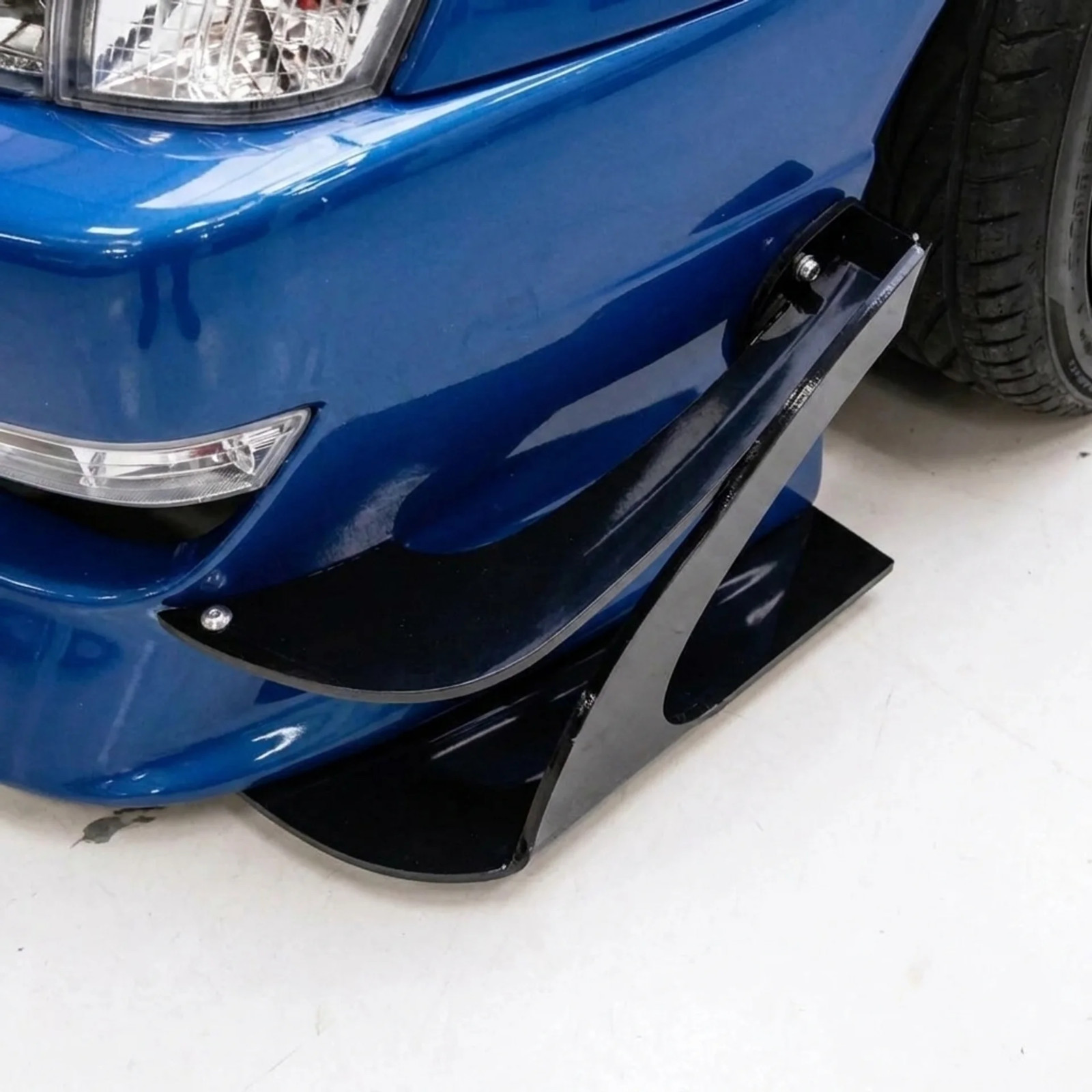 Front Bumper Canards Side Splitter Universal Acrylic Racing Pair USA