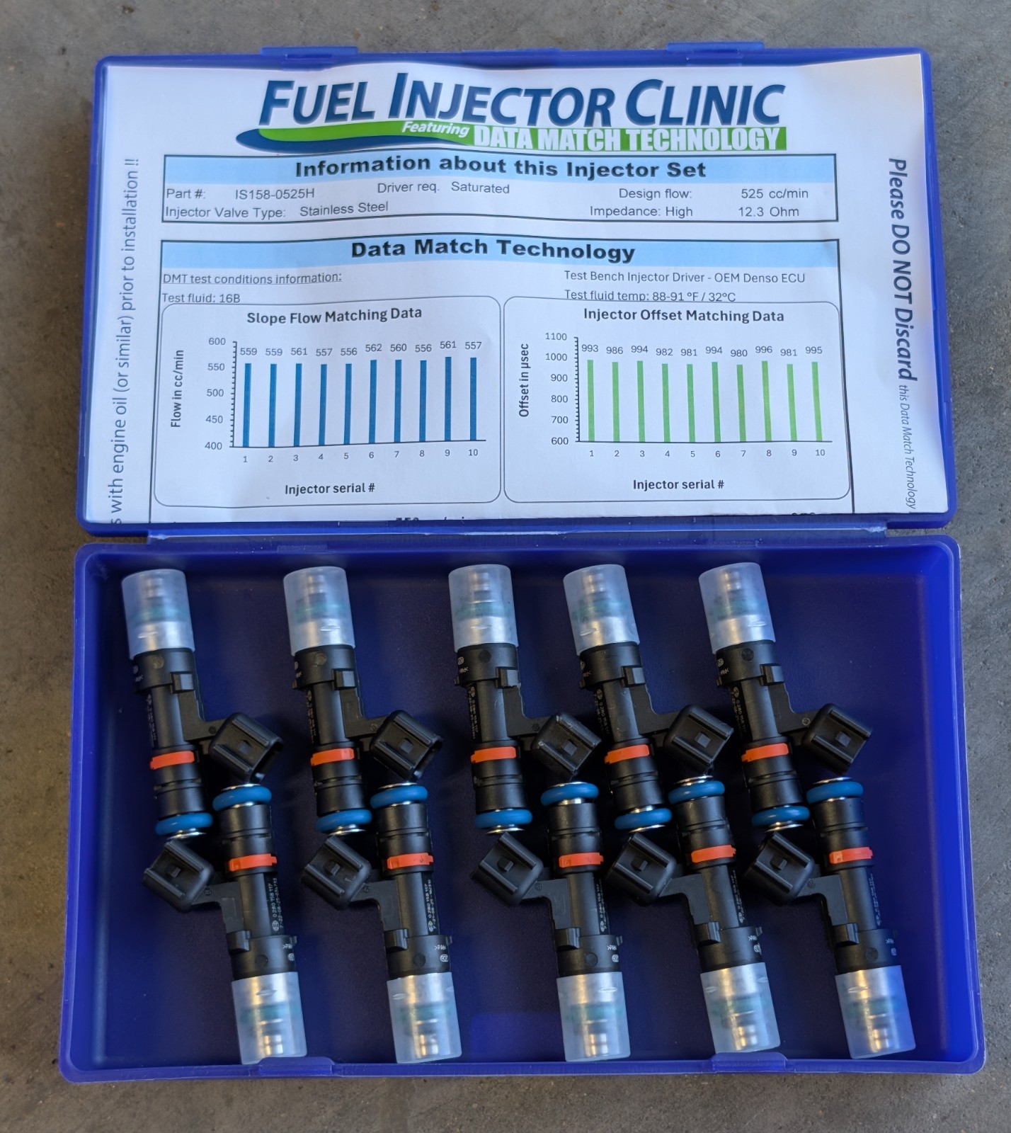 10x NEW Fuel Injector Clinic 525cc - Dodge Viper 08-10, 15-17 SRT Viper 8.4L 10x NEW Fuel Injector Clinic 525cc - Dodge Viper 08-10, 15-17 SRT Viper 8.4L