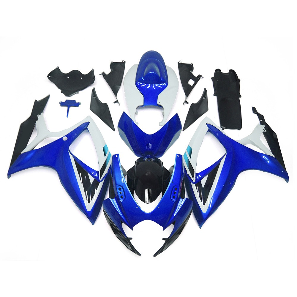 Fairings Kit for Suzuki 2006 2007 GSXR600 GSXR750 K6 Bodywork Blue White Black Fairings Kit for Suzuki 2006 2007 GSXR600 GSXR750 K6 Bodywork Blue White Black