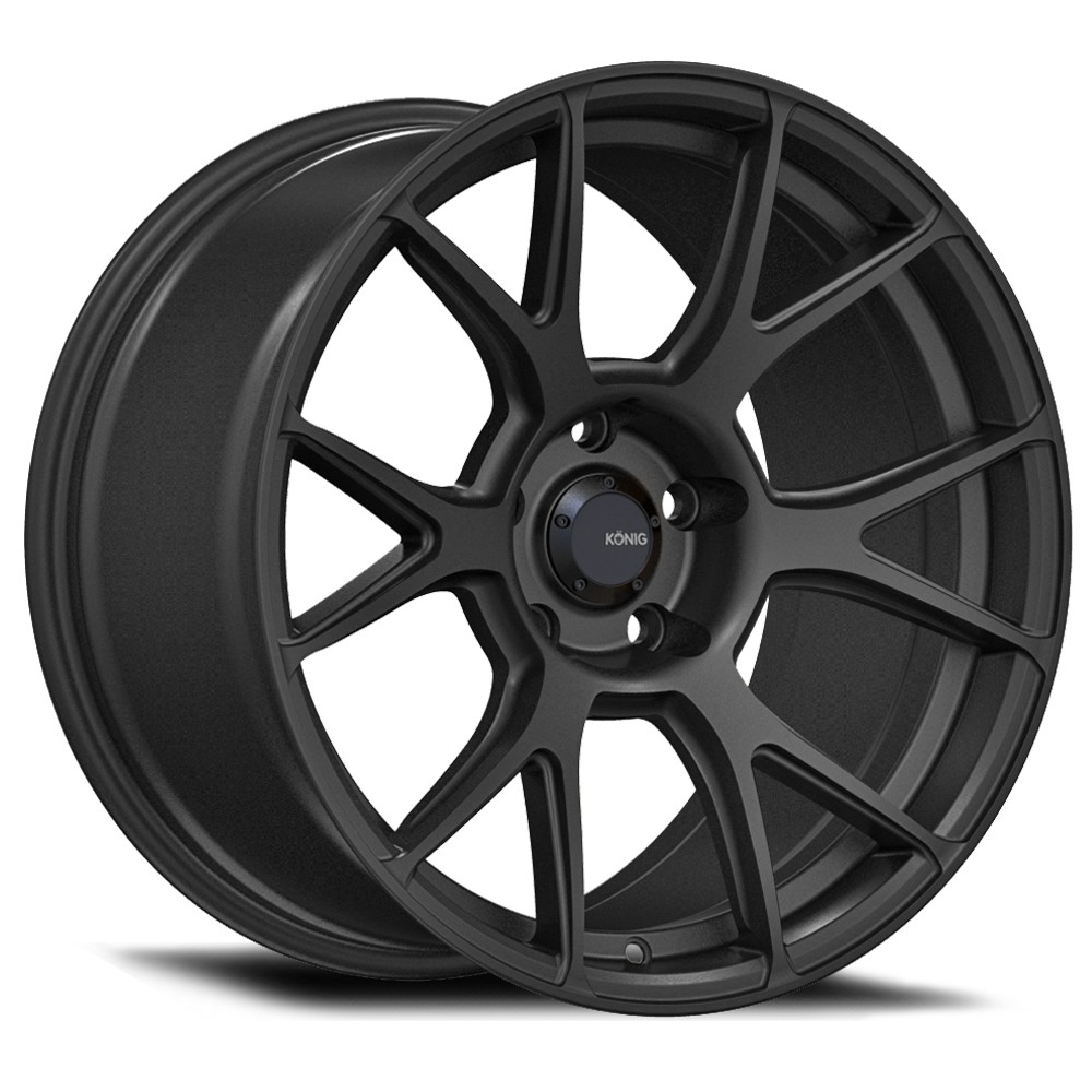 KONIG Ampliform 18X8.5 5X114.3 Offset 45 Dark Metallic Graphite (Quantity of 1)