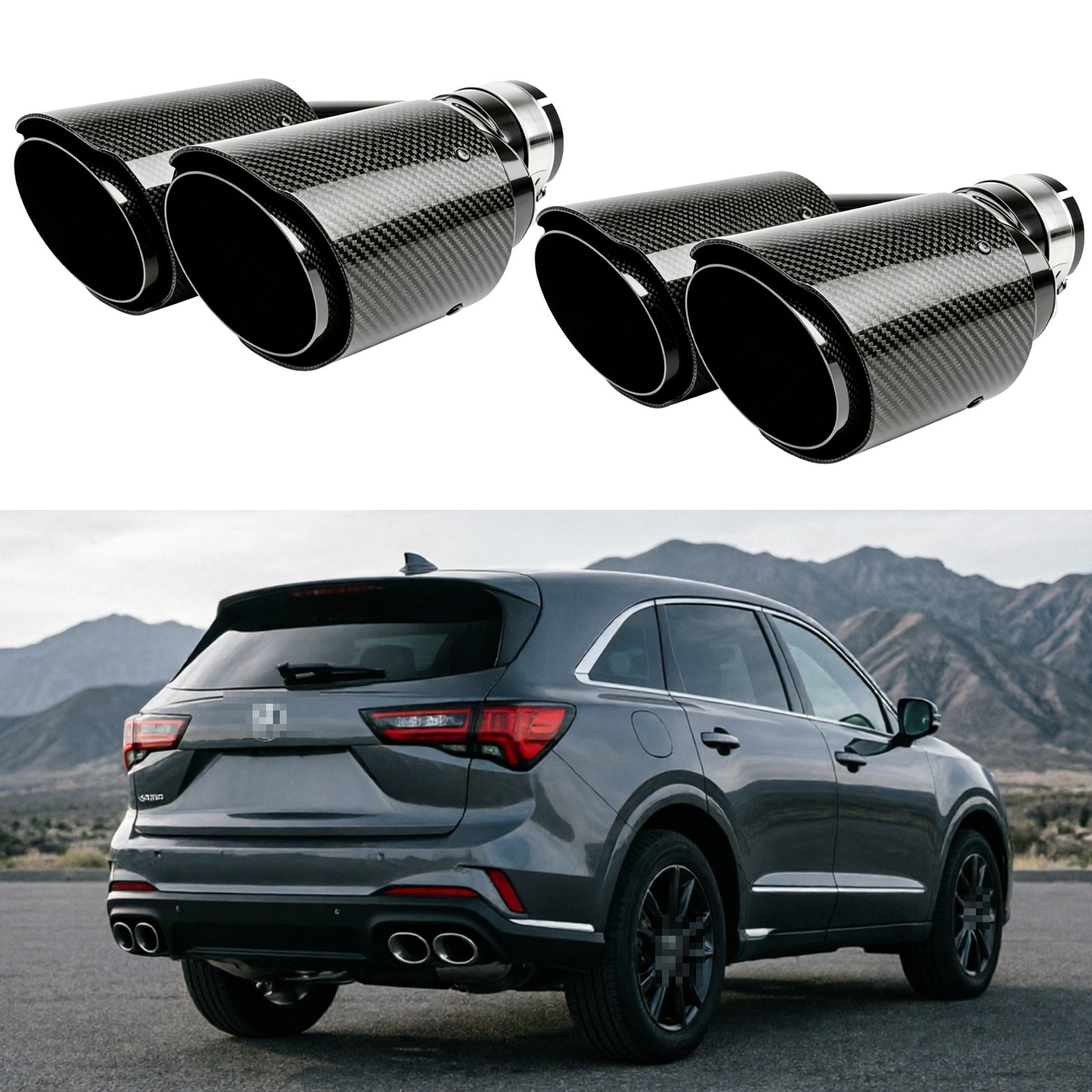 Pair Carbon Fiber 2.5\